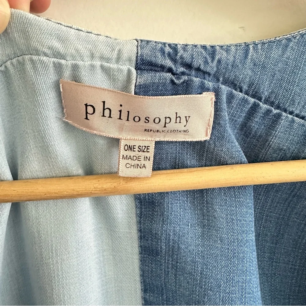 Rare Philosophy Denim Kimono - One Size - Picture 3 of 5
